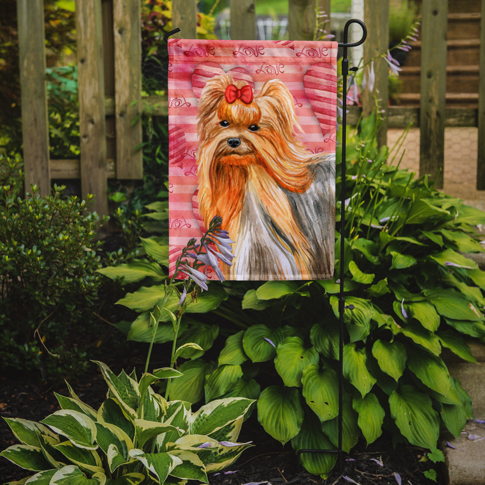 Yorkshire Terrier Love Garden Flag Mailbox Decorative Yard Banner Outside Patio Artwork for Flower Beds, Garden Size, Multicolor