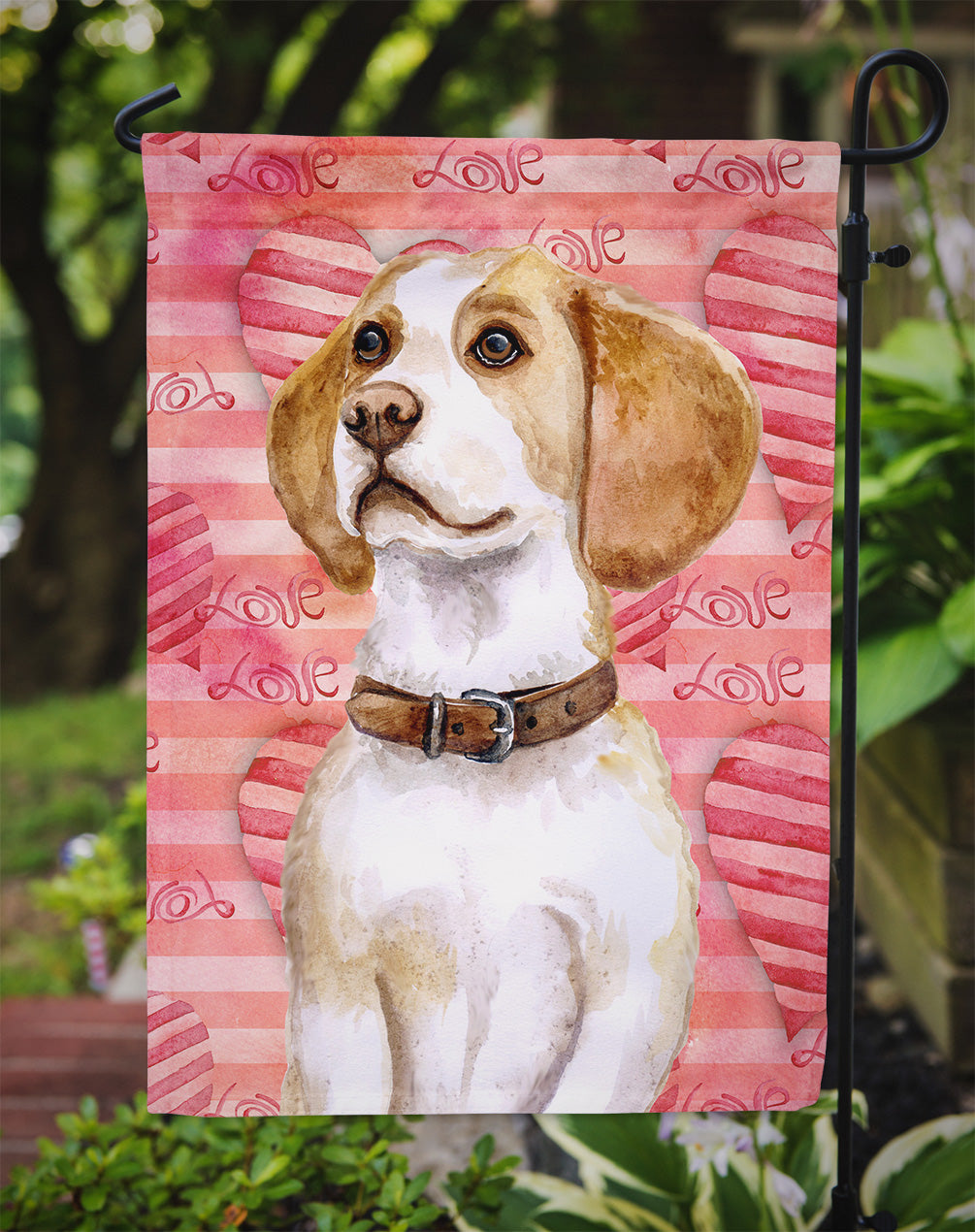 Beagle Love Garden Flag Mailbox Decorative Yard Banner Outside Patio Artwork for Flower Beds, Garden Size, Multicolor