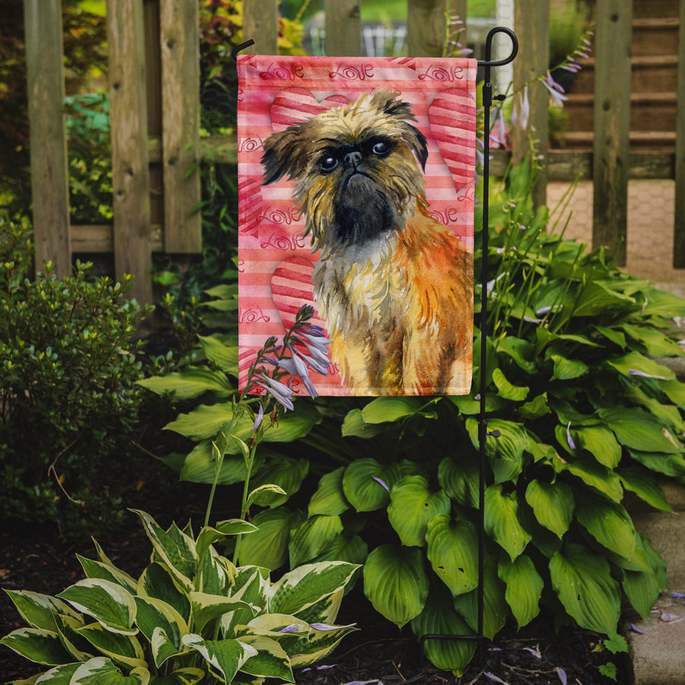 Brussels Griffon Love Garden Flag Mailbox Decorative Yard Banner Outside Patio Artwork for Flower Beds, Garden Size, Multicolor