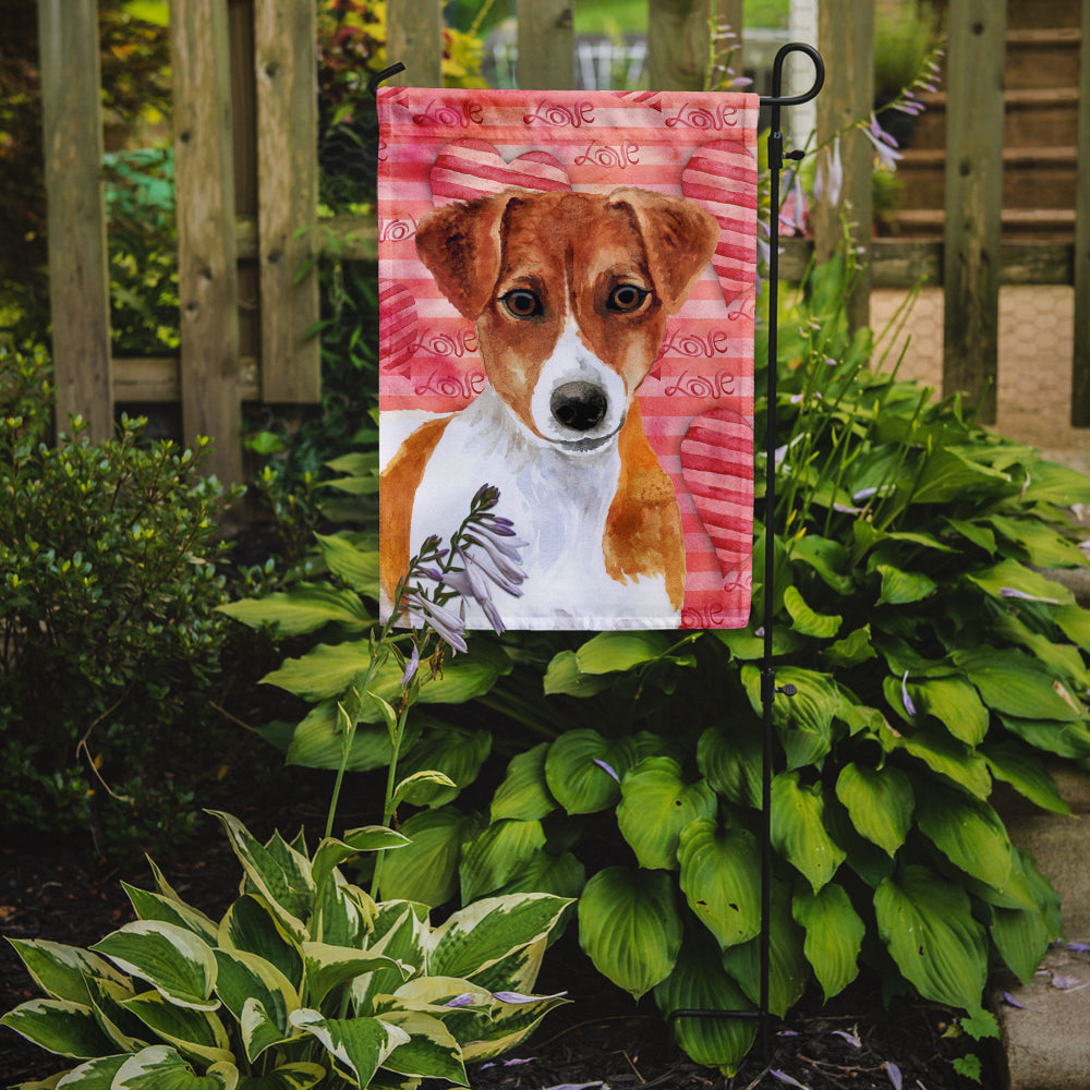 Jack Russell Terrier Love Garden Flag Mailbox Decorative Yard Banner Outside Patio Artwork for Flower Beds, Garden Size, Multicolor