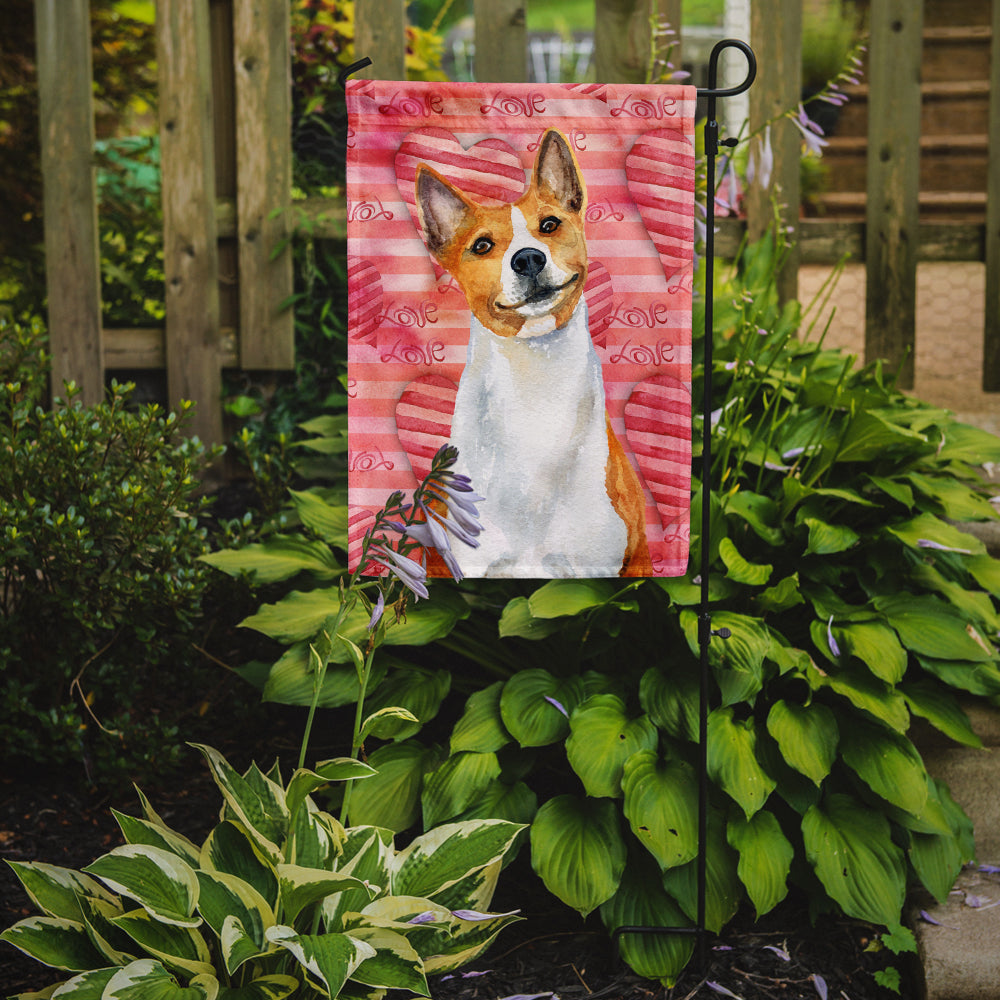 Basenji Love Garden Flag Mailbox Decorative Yard Banner Outside Patio Artwork for Flower Beds, Garden Size, Multicolor
