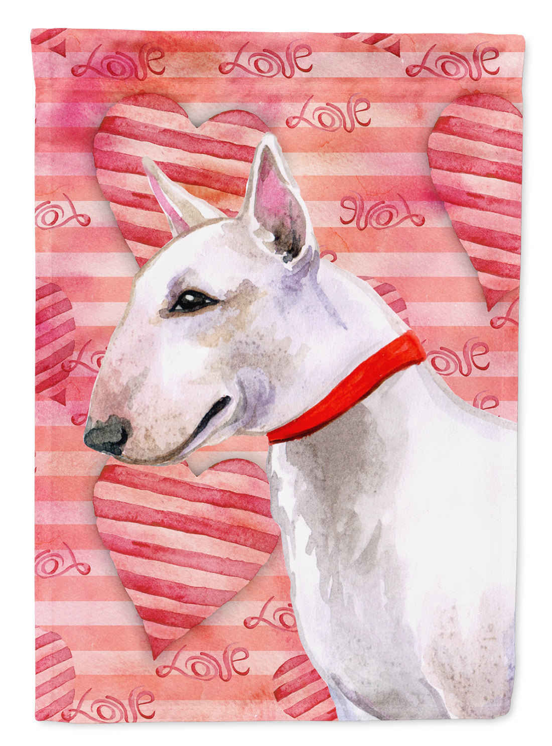 Bull Terrier Love Garden Flag Mailbox Decorative Yard Banner Outside Patio Artwork for Flower Beds, Garden Size, Multicolor