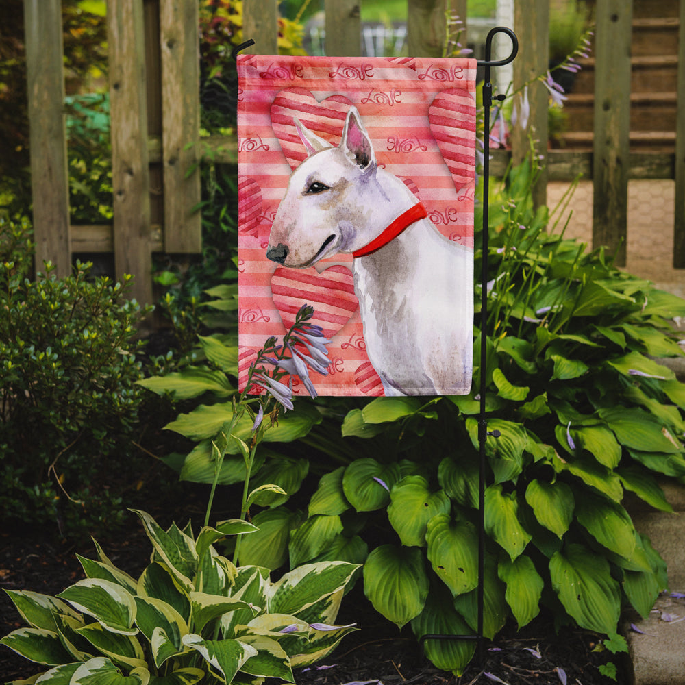Bull Terrier Love Garden Flag Mailbox Decorative Yard Banner Outside Patio Artwork for Flower Beds, Garden Size, Multicolor