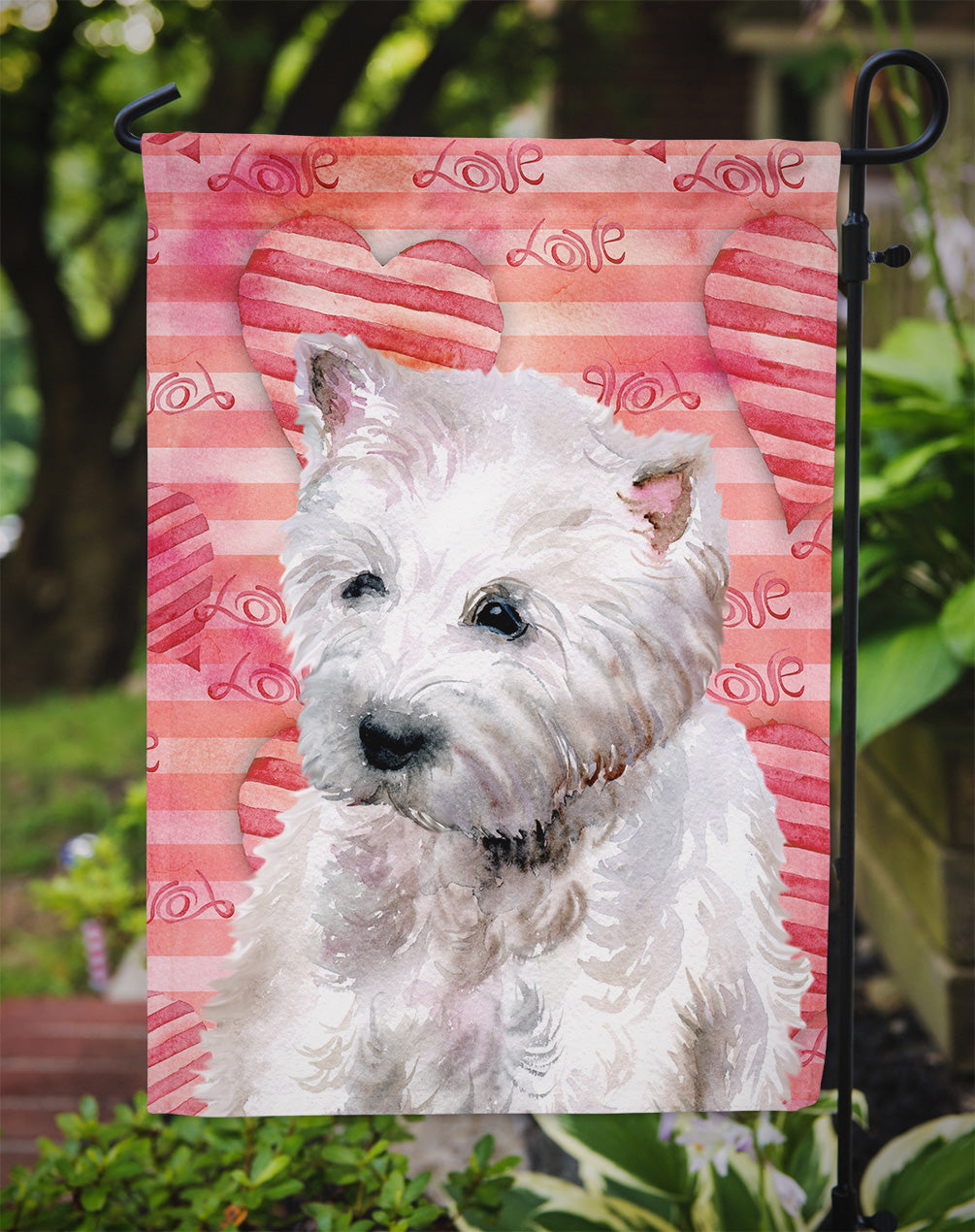 Westie Love Garden Flag Mailbox Decorative Yard Banner Outside Patio Artwork for Flower Beds, Garden Size, Multicolor