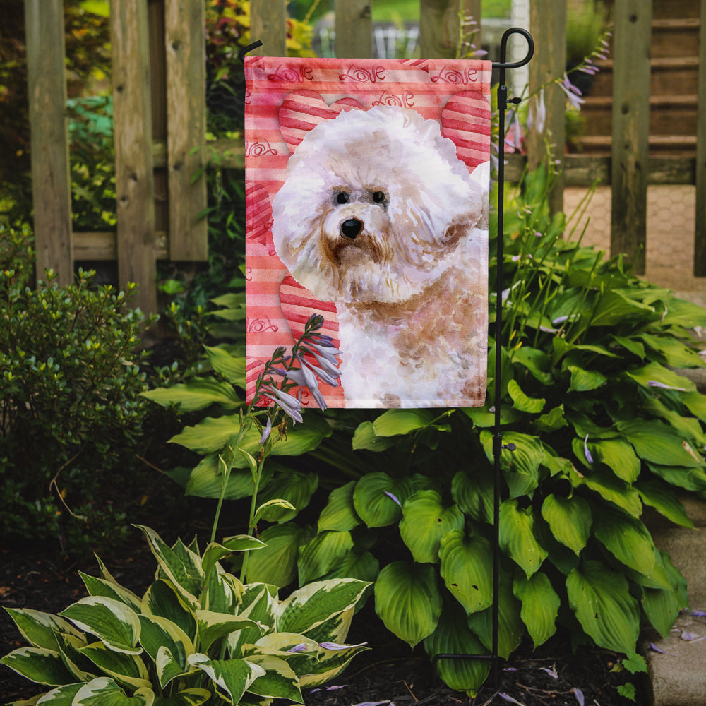Bichon Frise #2 Love Garden Flag Mailbox Decorative Yard Banner Outside Patio Artwork for Flower Beds, Garden Size, Multicolor
