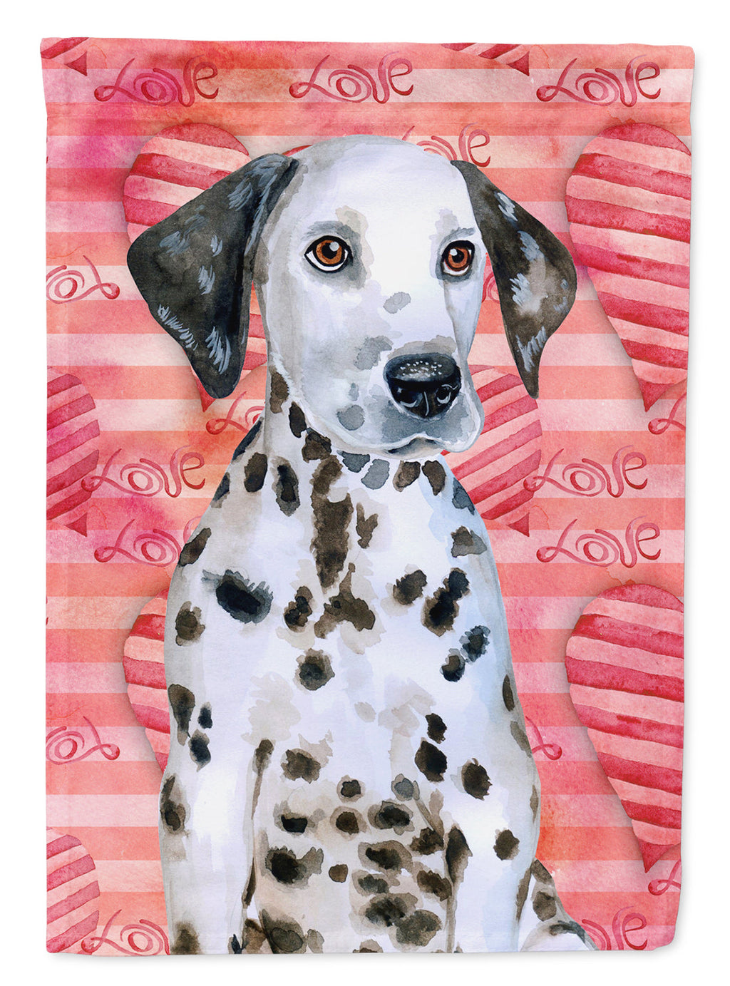 Dalmatian Puppy Love Garden Flag Mailbox Decorative Yard Banner Outside Patio Artwork for Flower Beds, Garden Size, Multicolor