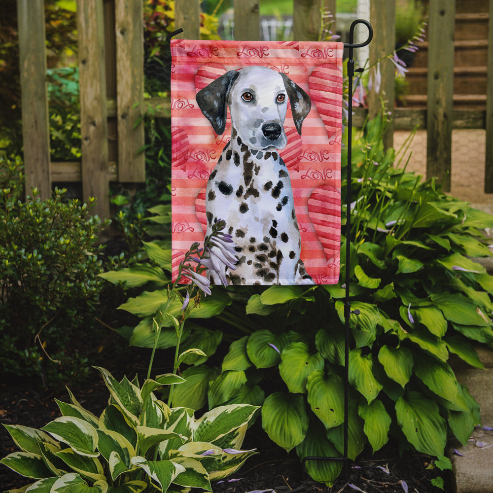 Dalmatian Puppy Love Garden Flag Mailbox Decorative Yard Banner Outside Patio Artwork for Flower Beds, Garden Size, Multicolor