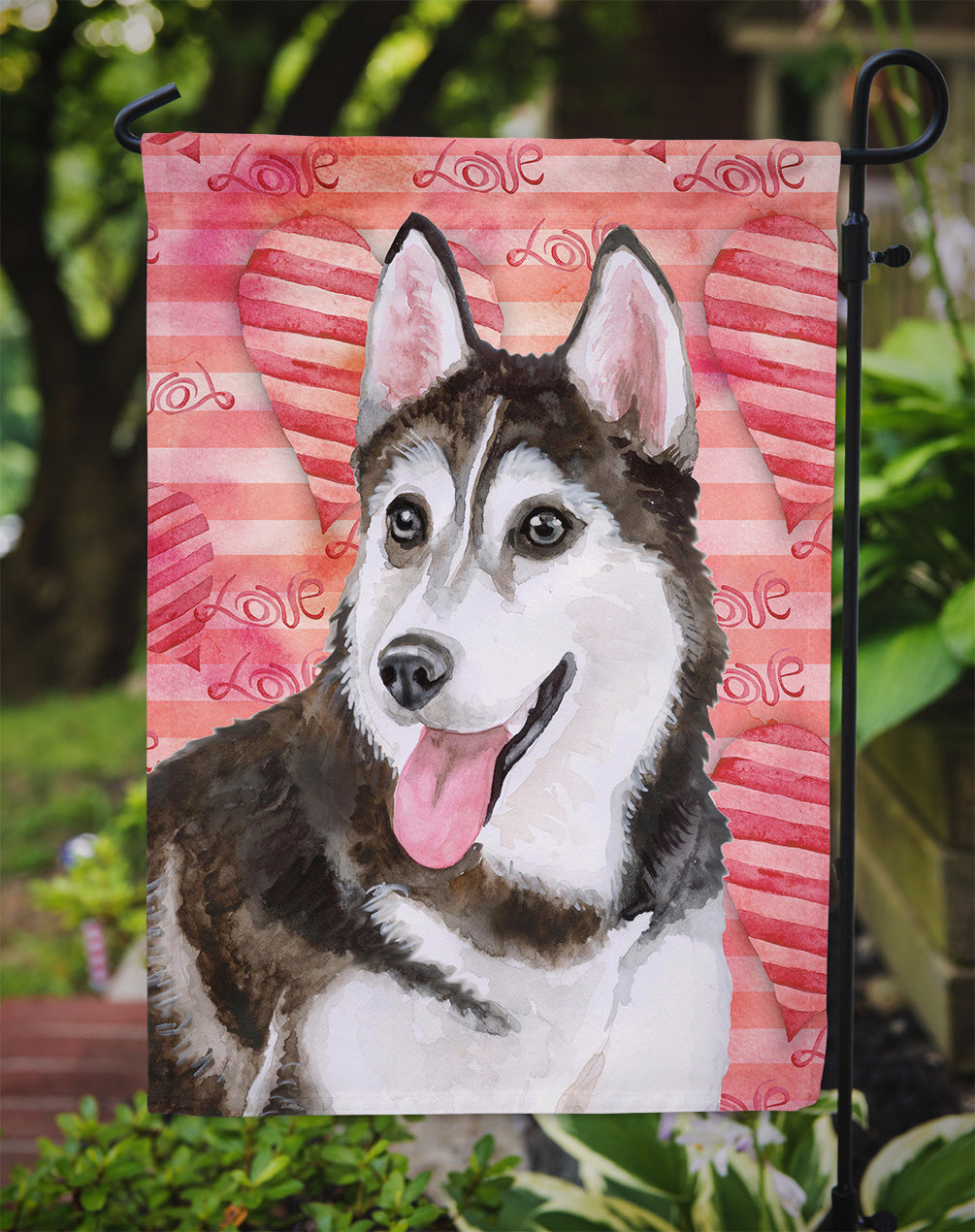 Siberian Husky #2 Love Garden Flag Mailbox Decorative Yard Banner Outside Patio Artwork for Flower Beds, Garden Size, Multicolor