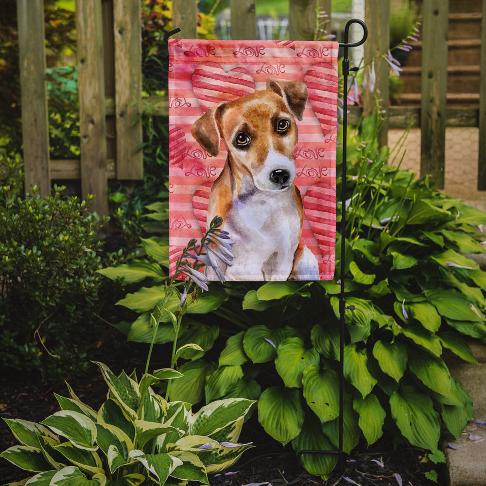 Jack Russell Terrier #2 Love Garden Flag Mailbox Decorative Yard Banner Outside Patio Artwork for Flower Beds, Garden Size, Multicolor