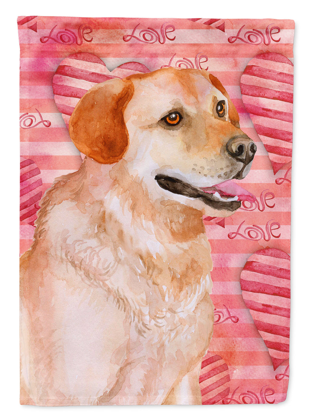 Labrador Retriever Love Garden Flag Mailbox Decorative Yard Banner Outside Patio Artwork for Flower Beds, Garden Size, Multicolor