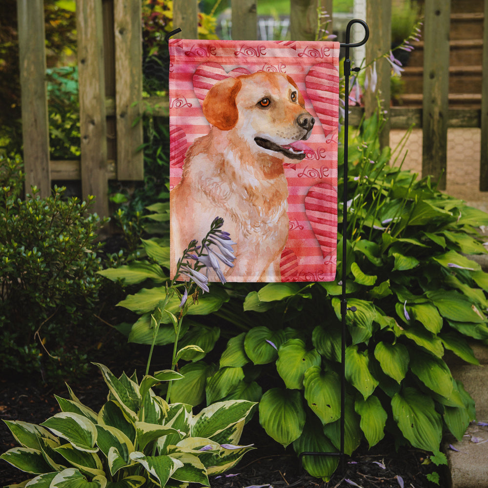 Labrador Retriever Love Garden Flag Mailbox Decorative Yard Banner Outside Patio Artwork for Flower Beds, Garden Size, Multicolor