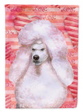 White Standard Poodle Love Garden Flag Mailbox Decorative Yard Banner Outside Patio Artwork for Flower Beds, Garden Size, Multicolor