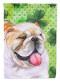 English Bulldog St Patrick's Garden Flag Mailbox Decorative Yard Banner Outside Patio Artwork for Flower Beds, Garden Size, Multicolor