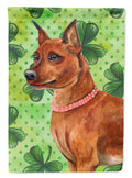 Miniature Pinscher St Patrick's Garden Flag Mailbox Decorative Yard Banner Outside Patio Artwork for Flower Beds, Garden Size, Multicolor