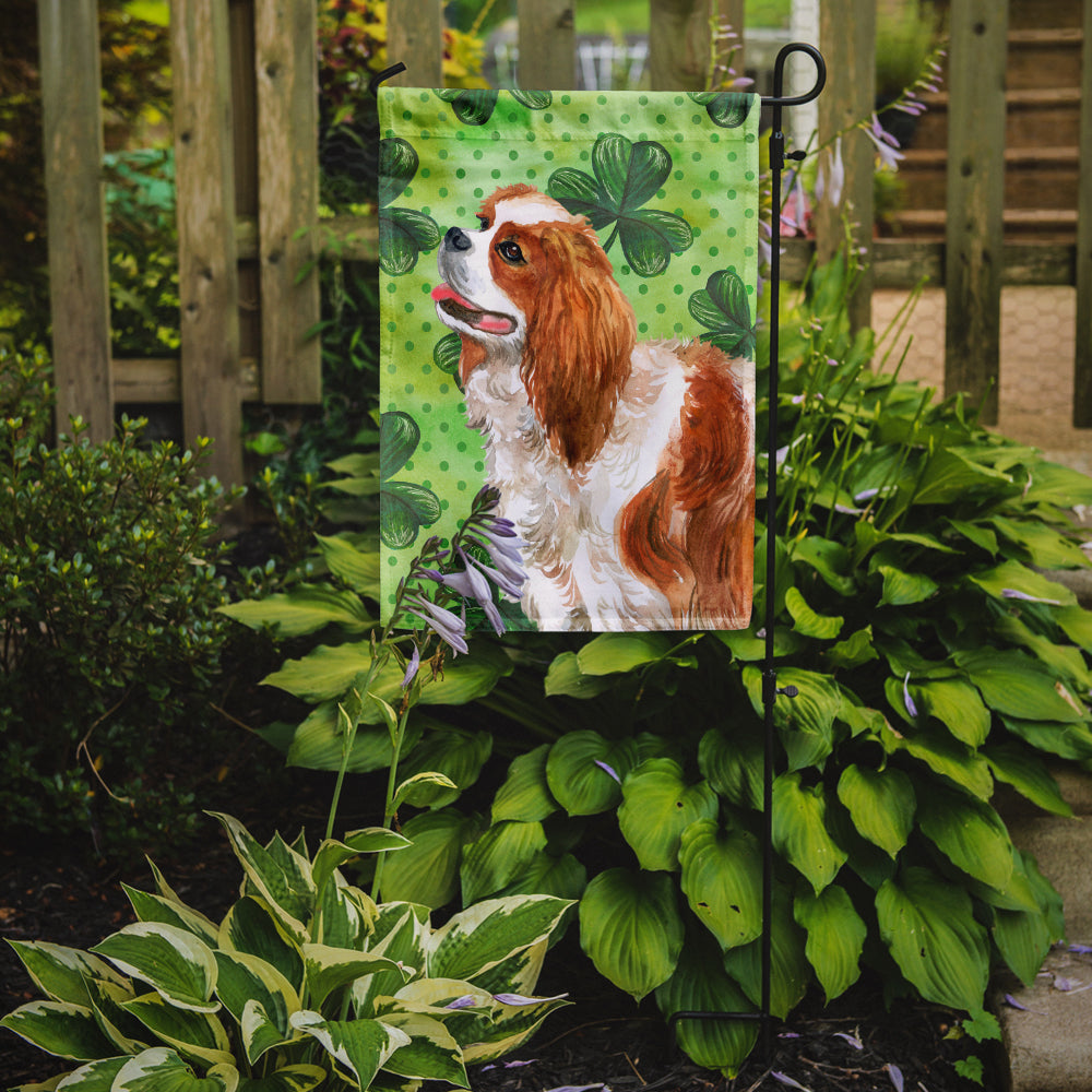 Cavalier Spaniel St Patrick's Garden Flag Mailbox Decorative Yard Banner Outside Patio Artwork for Flower Beds, Garden Size, Multicolor