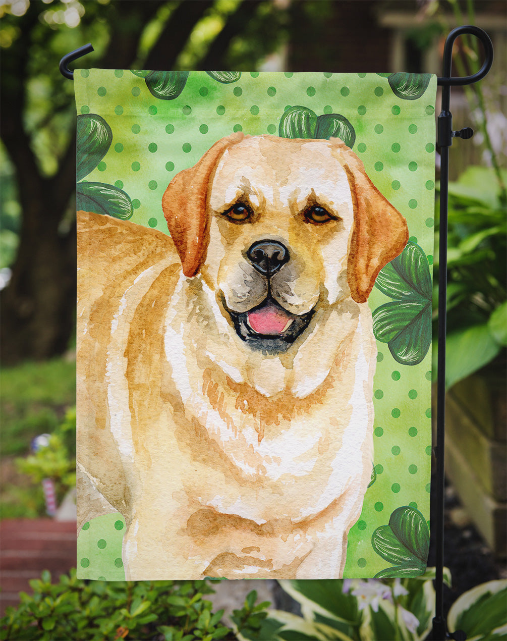 Golden Retriever St Patrick's Garden Flag Mailbox Decorative Yard Banner Outside Patio Artwork for Flower Beds, Garden Size, Multicolor