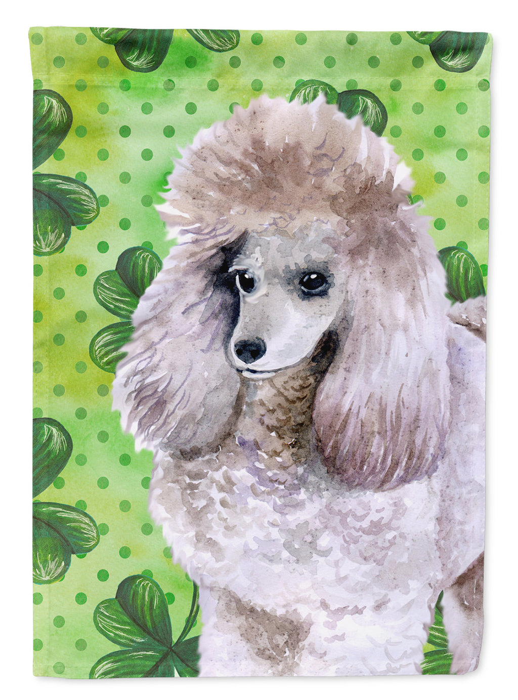 Poodle St Patrick's Garden Flag Mailbox Decorative Yard Banner Outside Patio Artwork for Flower Beds, Garden Size, Multicolor