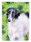 Borzoi St Patrick's Garden Flag Mailbox Decorative Yard Banner Outside Patio Artwork for Flower Beds, Garden Size, Multicolor