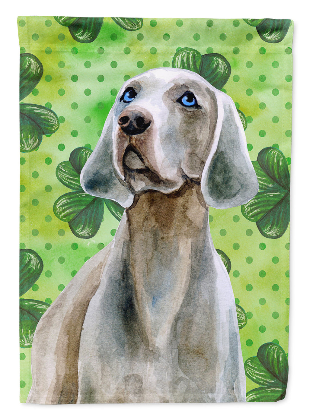 Weimaraner St Patrick's Garden Flag Mailbox Decorative Yard Banner Outside Patio Artwork for Flower Beds, Garden Size, Multicolor