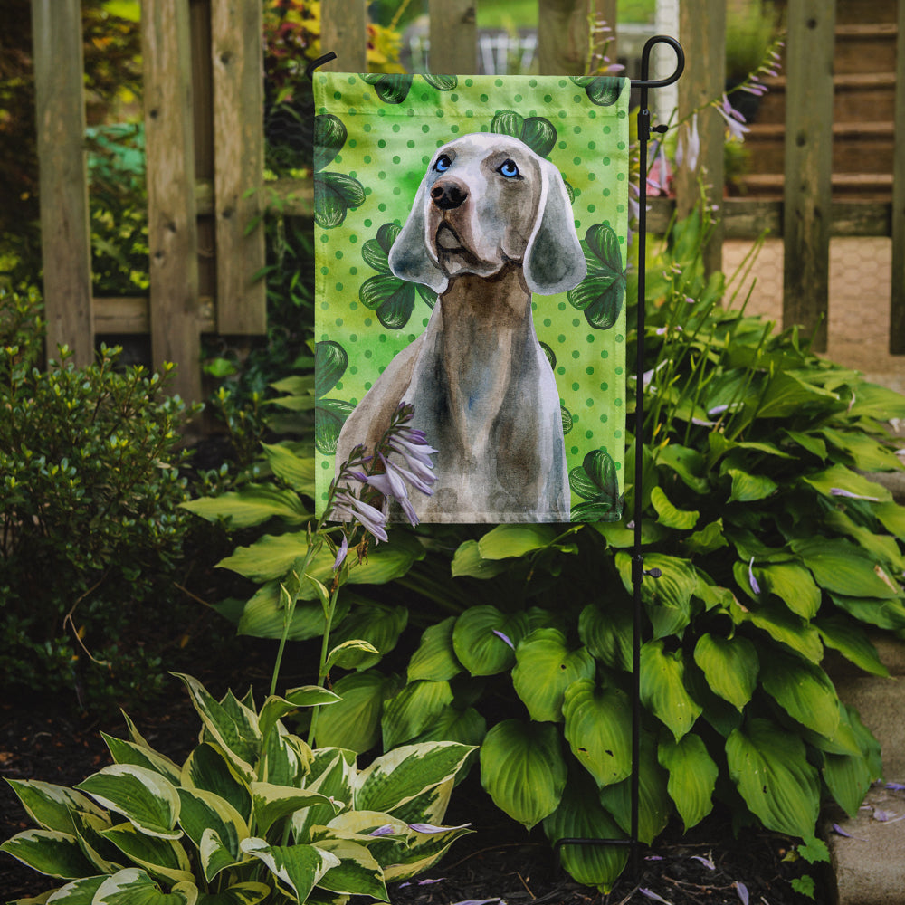 Weimaraner St Patrick's Garden Flag Mailbox Decorative Yard Banner Outside Patio Artwork for Flower Beds, Garden Size, Multicolor