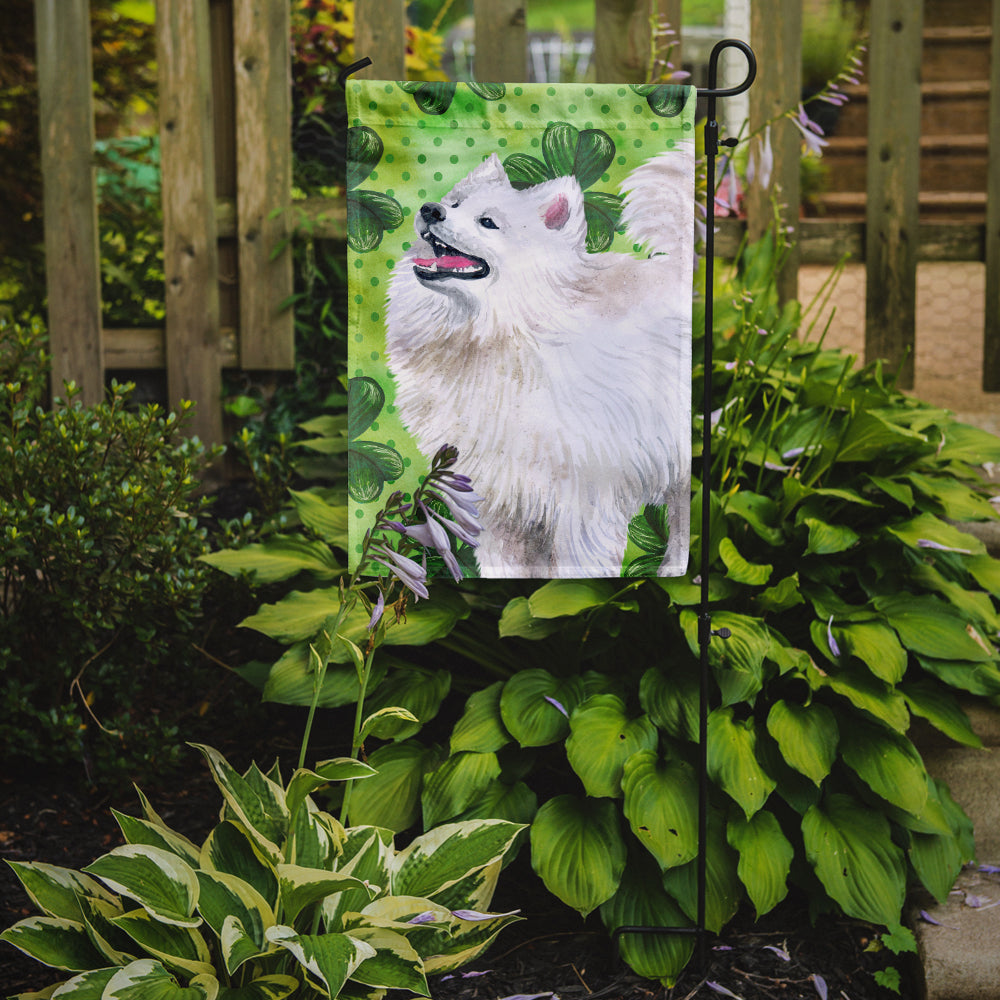 Samoyed St Patrick's Garden Flag Mailbox Decorative Yard Banner Outside Patio Artwork for Flower Beds, Garden Size, Multicolor