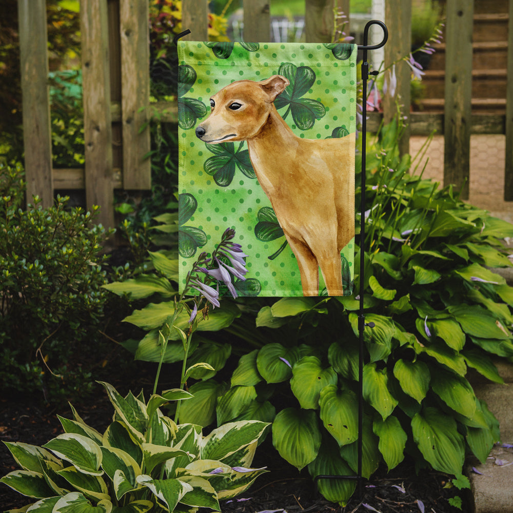 Italian Greyhound St Patrick's Garden Flag Mailbox Decorative Yard Banner Outside Patio Artwork for Flower Beds, Garden Size, Multicolor