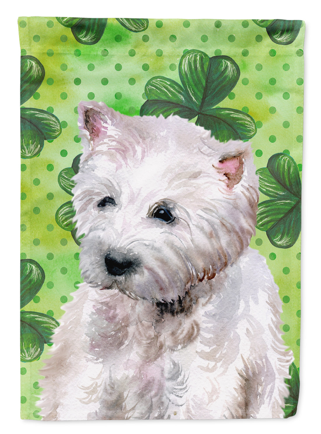 Westie St Patrick's Garden Flag Mailbox Decorative Yard Banner Outside Patio Artwork for Flower Beds, Garden Size, Multicolor