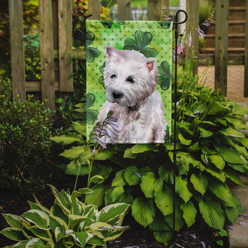 Westie St Patrick's Garden Flag Mailbox Decorative Yard Banner Outside Patio Artwork for Flower Beds, Garden Size, Multicolor