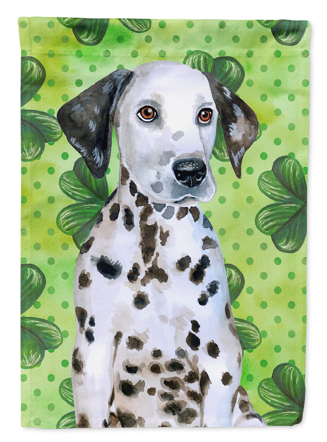 Dalmatian Puppy St Patrick's Garden Flag Mailbox Decorative Yard Banner Outside Patio Artwork for Flower Beds, Garden Size, Multicolor