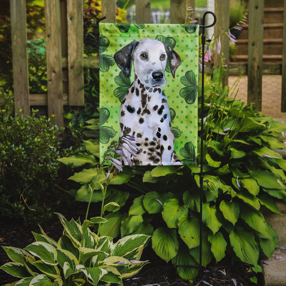 Dalmatian Puppy St Patrick's Garden Flag Mailbox Decorative Yard Banner Outside Patio Artwork for Flower Beds, Garden Size, Multicolor
