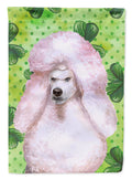 White Standard Poodle St Patrick's Garden Flag Mailbox Decorative Yard Banner Outside Patio Artwork for Flower Beds, Garden Size, Multicolor