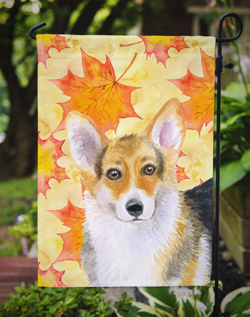 Pembroke Corgi Fall Garden Flag Mailbox Decorative Yard Banner Outside Patio Artwork for Flower Beds, Garden Size, Multicolor