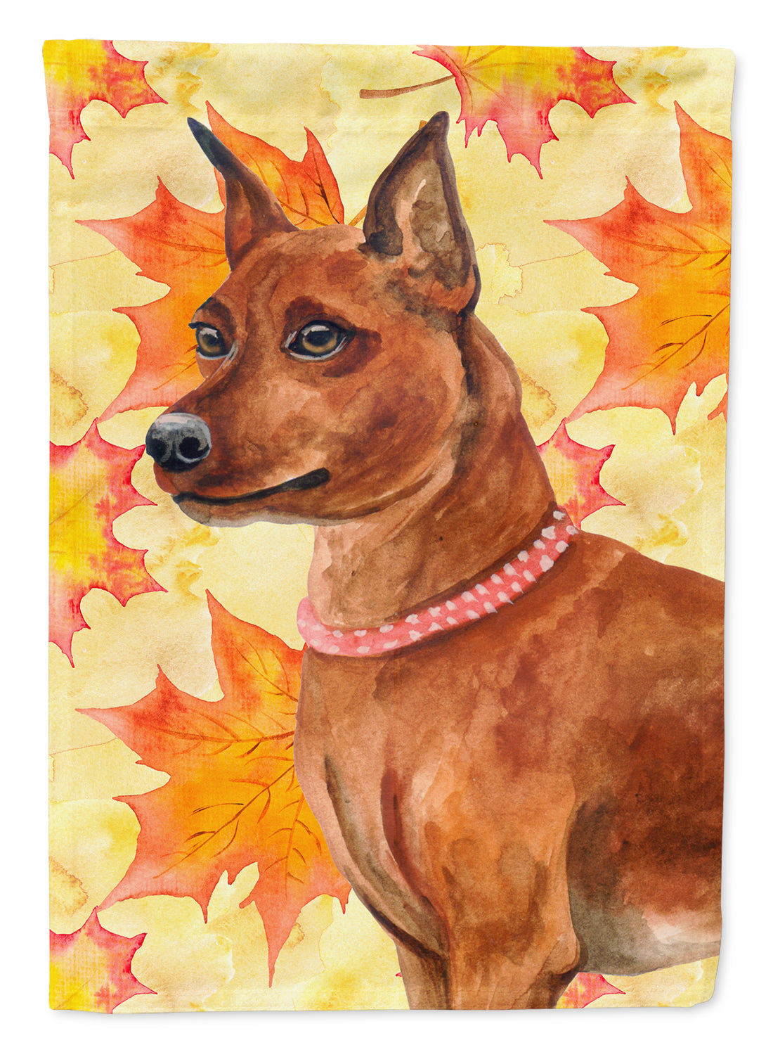 Miniature Pinscher Fall Garden Flag Mailbox Decorative Yard Banner Outside Patio Artwork for Flower Beds, Garden Size, Multicolor