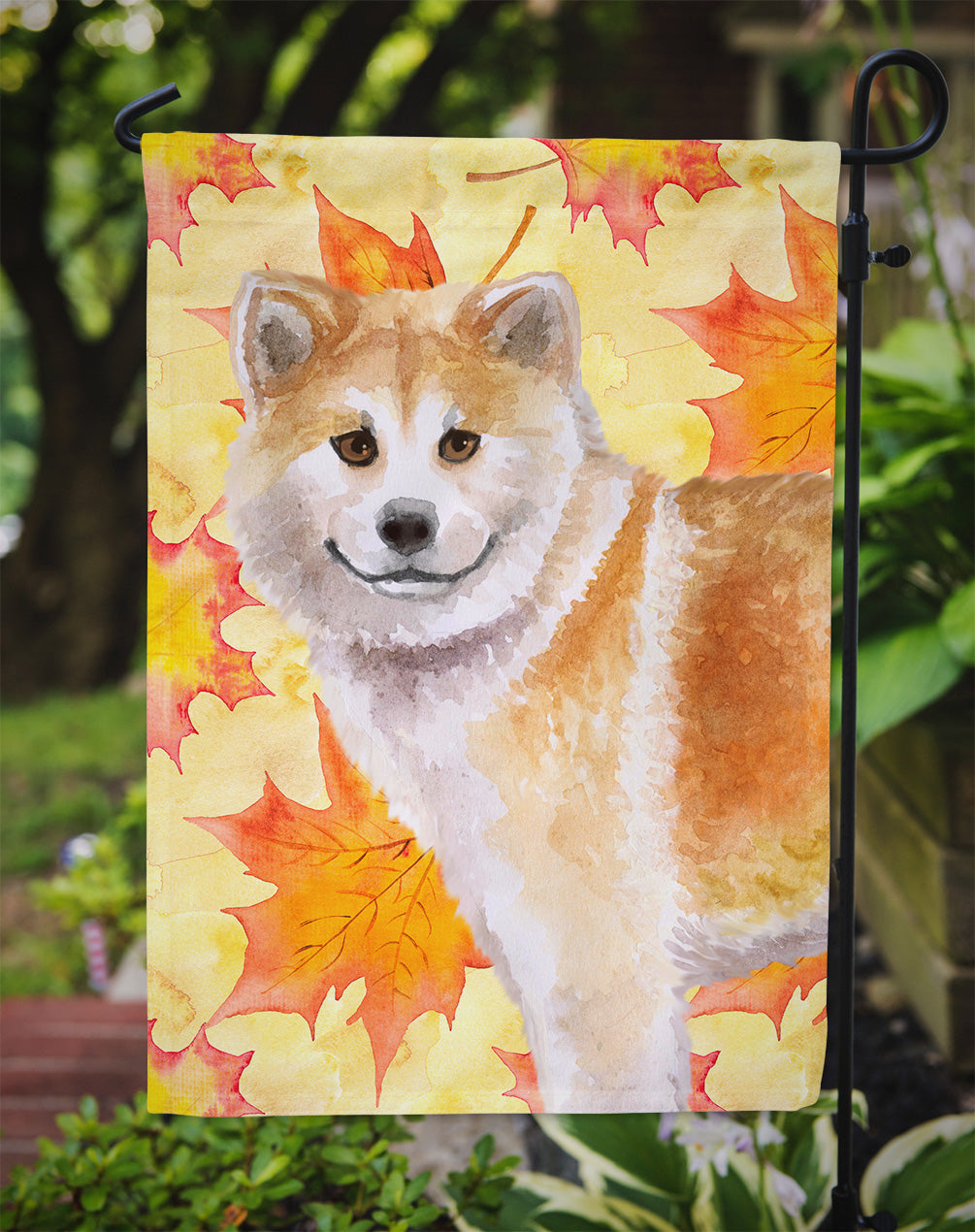 Shiba Inu Fall Garden Flag Mailbox Decorative Yard Banner Outside Patio Artwork for Flower Beds, Garden Size, Multicolor