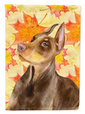 Doberman Pinscher Fall Garden Flag Mailbox Decorative Yard Banner Outside Patio Artwork for Flower Beds, Garden Size, Multicolor