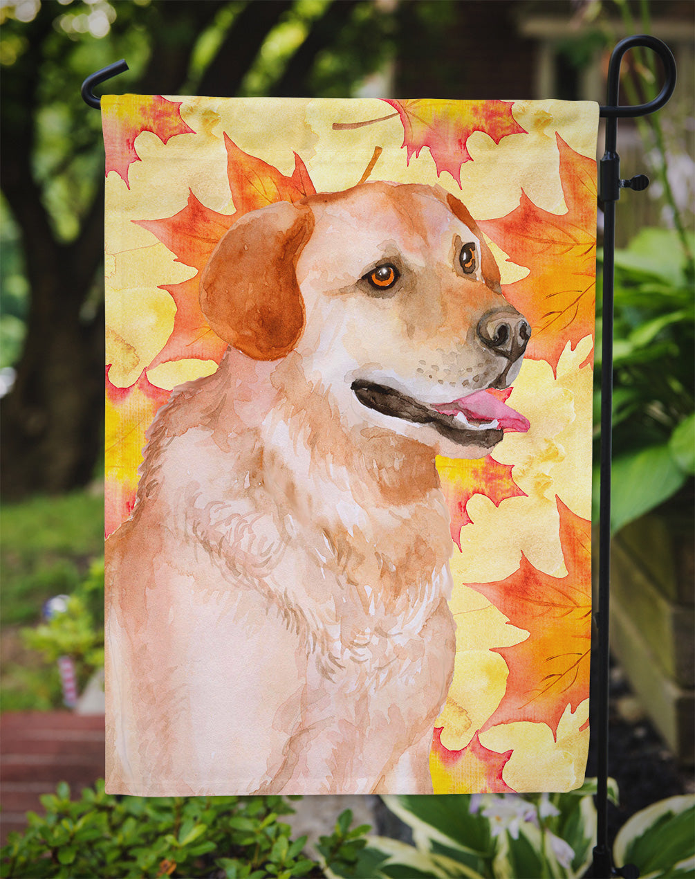 Labrador Retriever Fall Garden Flag Mailbox Decorative Yard Banner Outside Patio Artwork for Flower Beds, Garden Size, Multicolor