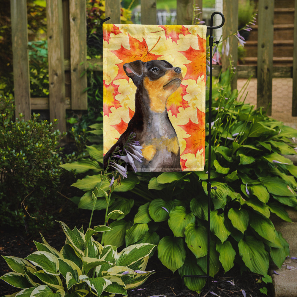 Miniature Pinscher #2 Fall Garden Flag Mailbox Decorative Yard Banner Outside Patio Artwork for Flower Beds, Garden Size, Multicolor