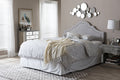 Baxton Studio Rita Modern and Contemporary Grayish Beige Fabric Upholstered King Size Headboard
