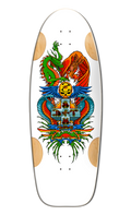 BullDog Designs "Dragon" 11.875" White Formica Skateboard Deck