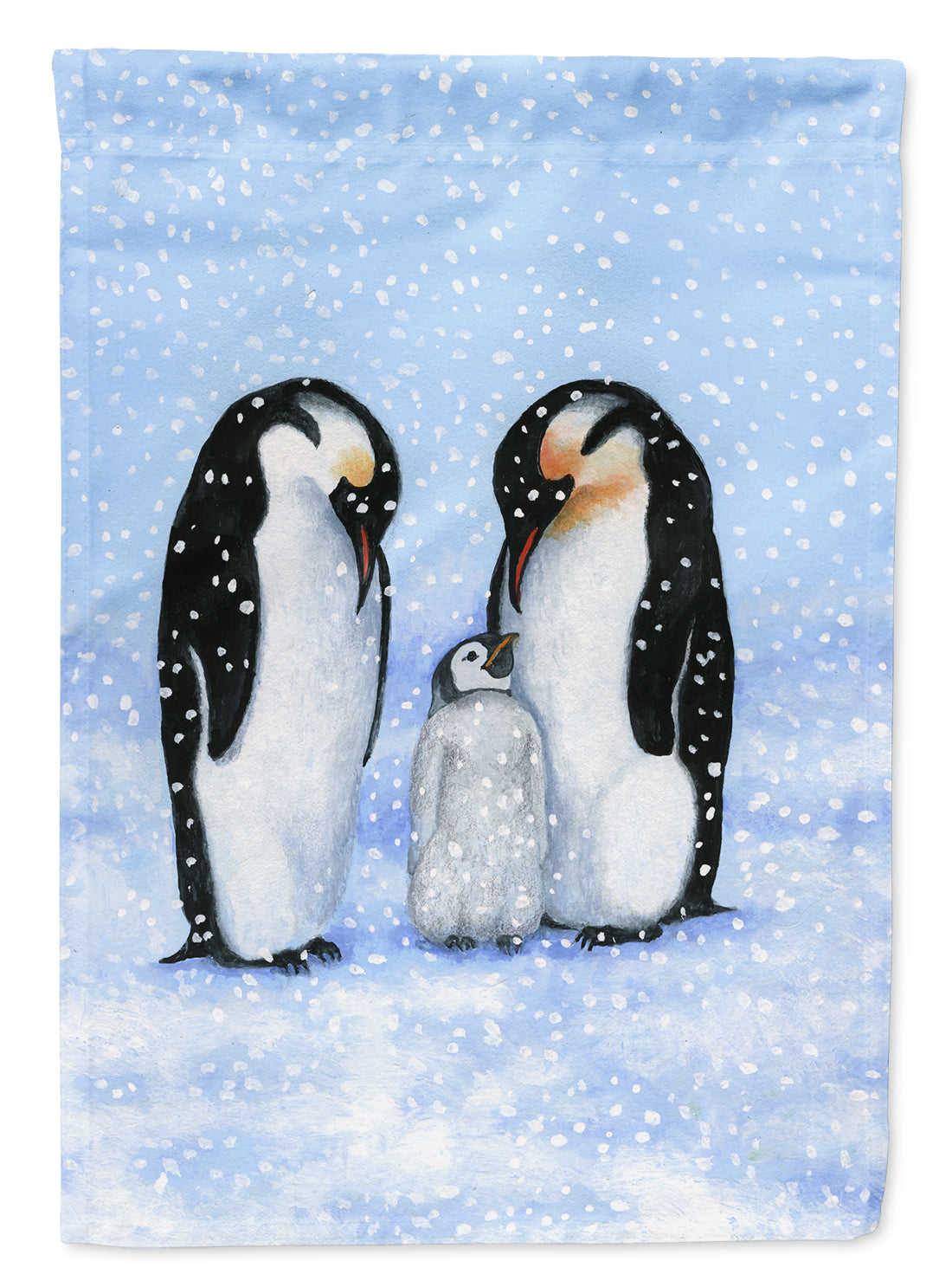 Penguin Family by Daphne Baxter Garden Flag Mailbox Decorative Yard Banner Outside Patio Artwork for Flower Beds, Garden Size, Multicolor