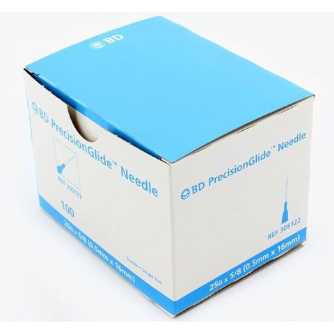 BD PrecisionGlide™ 25 G x 5/8" Hypodermic Needles - 305122