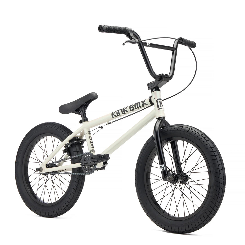 Kink 2027 Kicker 18″ Complete BMX Bike - Glacier White