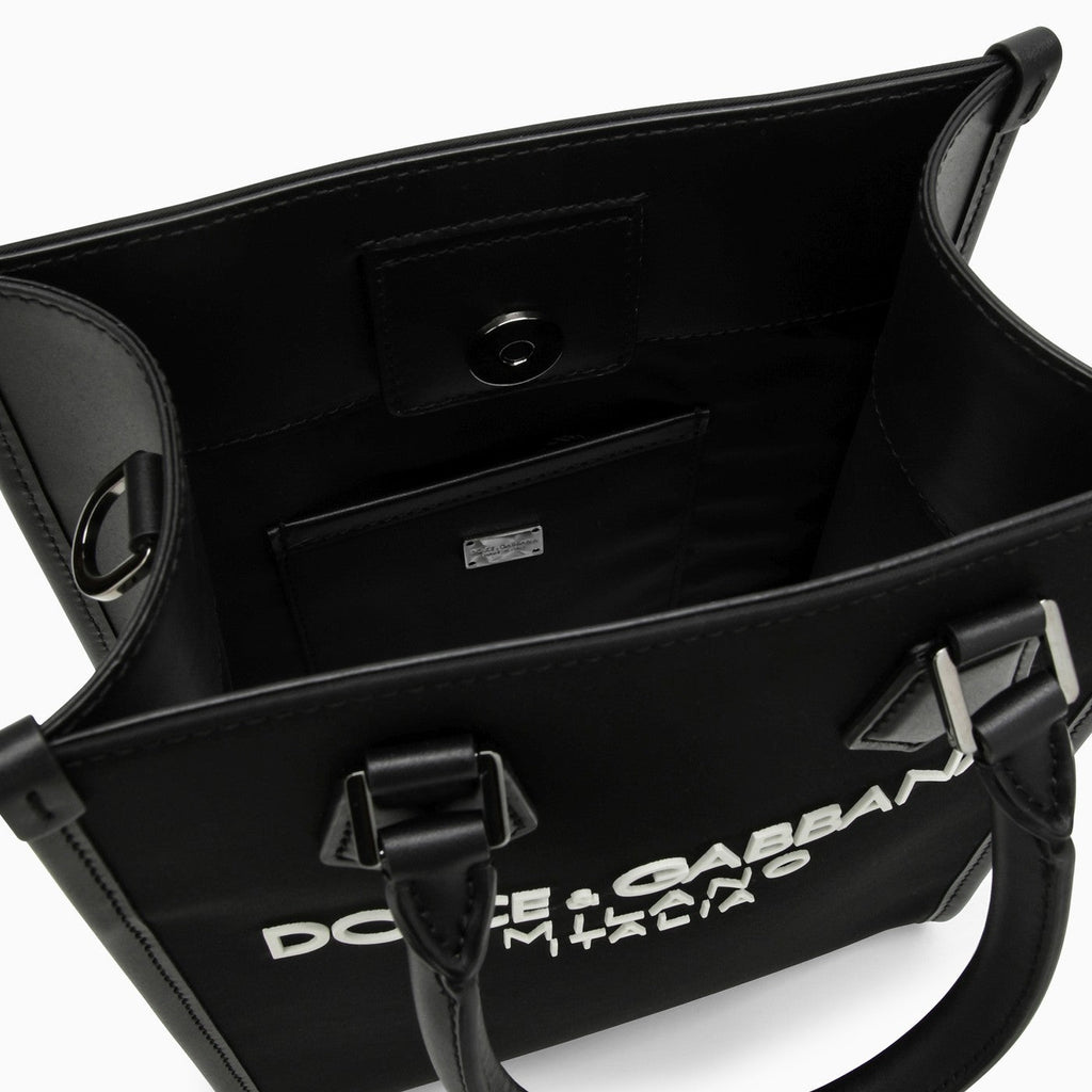Dolce&Gabbana Small Black Nylon Bag With Logo