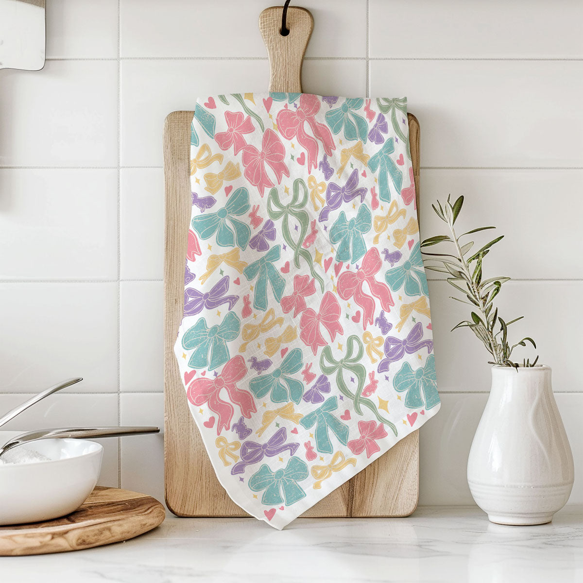 Bow Pastels Towel