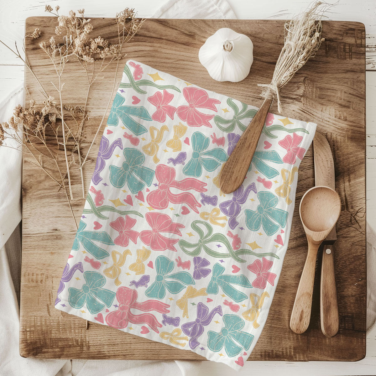 Bow Pastels Towel