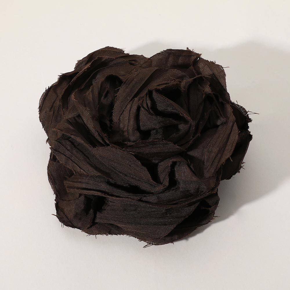 Fabric Mesh Flower Pin Brooch Hair Clip
