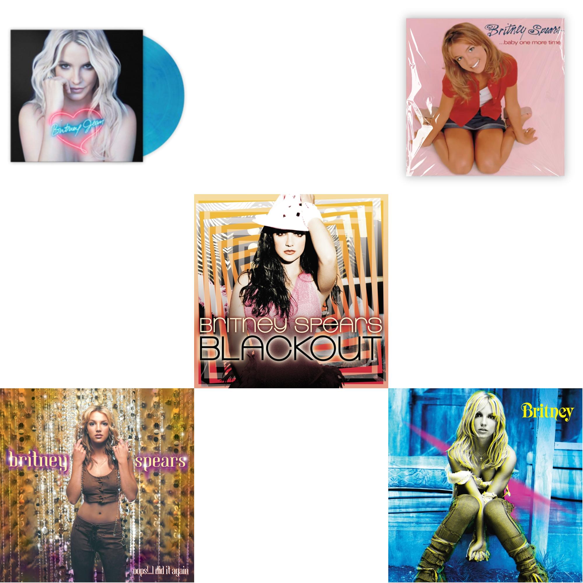 Britney Spears - Baby One More Time & Oops!... I Did It Again & Britney & Blackout & Britney Jean (Blue Marbled LP Vinyl/Import)