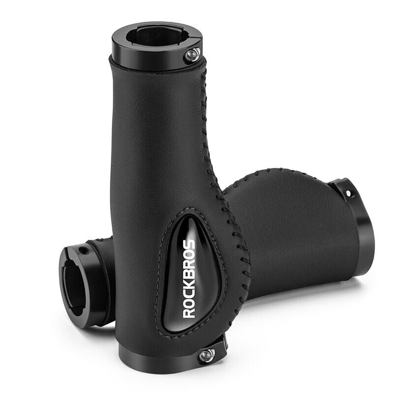 ROCKBROS Bike Double Lock Rubber Grips Bicycle Handlebar Grips Anti-skid 2.22cm