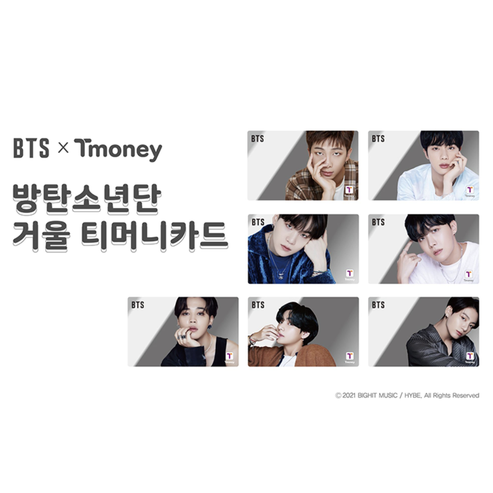 BTS x Official T-Money Mirror Card - 2021 Limited Edition Version