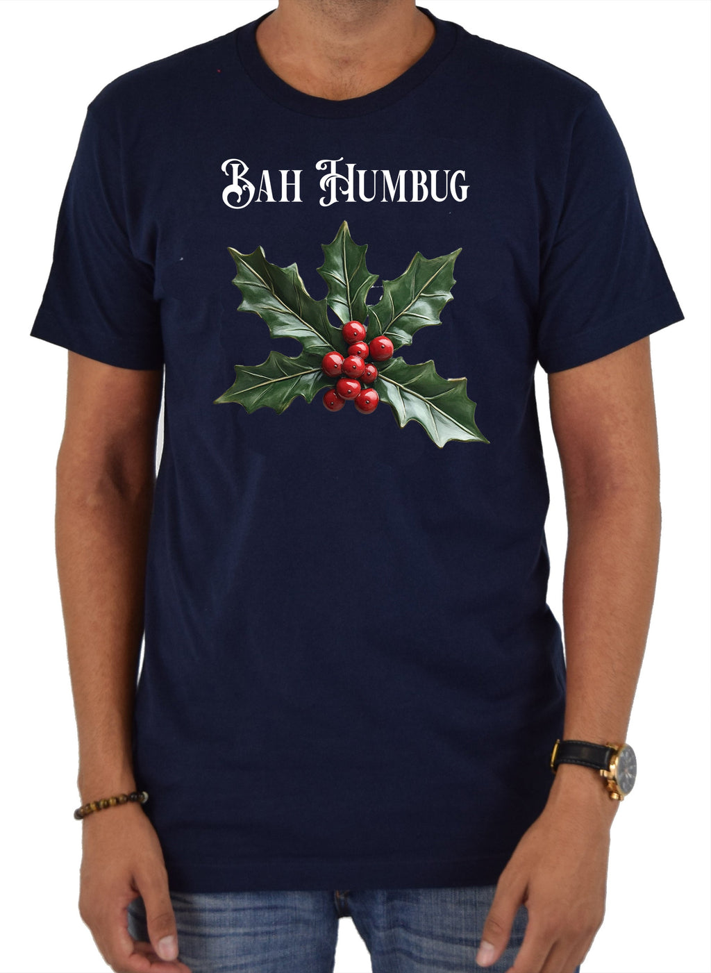Bah Humbug Holly Branch T-Shirt